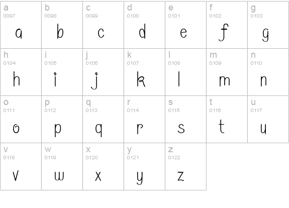 Morning Limerick BTN Lt lowercase a-z preview