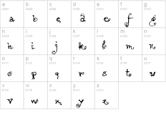 MotionLight lowercase a-z preview