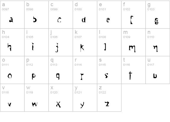 Motive-Regular lowercase a-z preview
