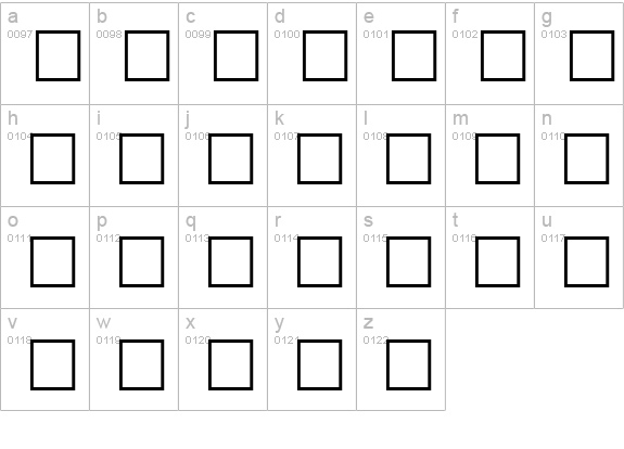 Motley Regular lowercase a-z preview