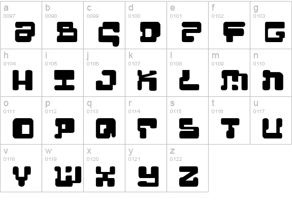 MoultiPass2 lowercase a-z preview
