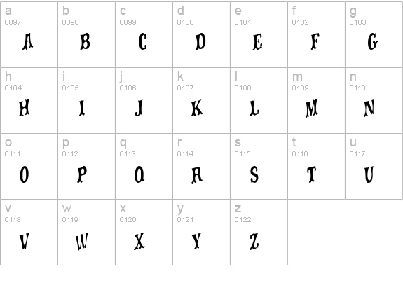 movieola titletype lowercase a-z preview
