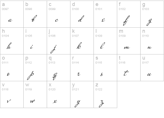 Mr De Haviland Regular lowercase a-z preview