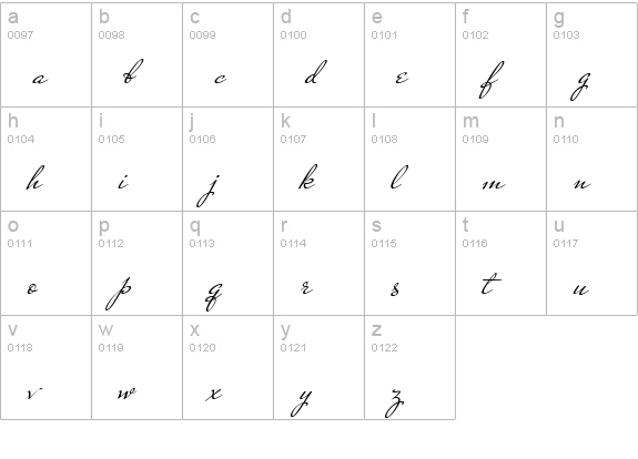 Mr DeHaviland lowercase a-z preview
