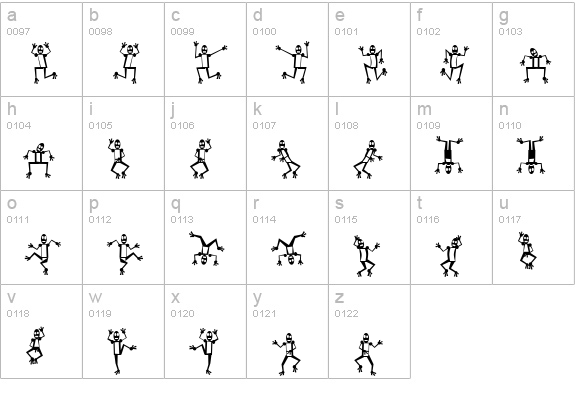 Mr Robo Funk lowercase a-z preview