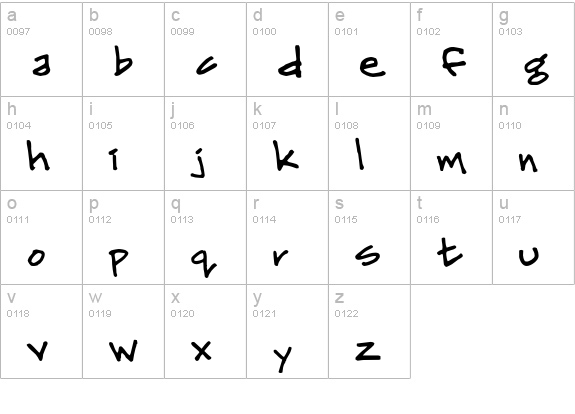 MrWalters-Fancy lowercase a-z preview