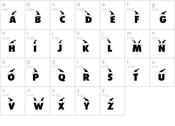 Muetze lowercase a-z preview