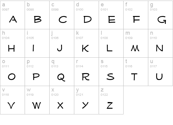 Mufferaw Xp lowercase a-z preview