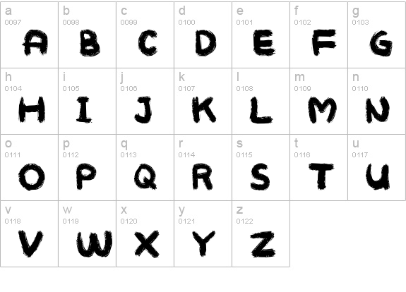 MUKOKUSEKI KITCHEN lowercase a-z preview