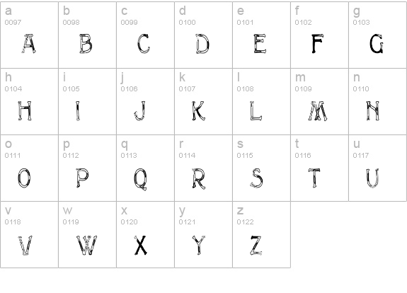 MultiformCapsHC lowercase a-z preview