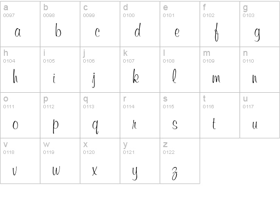 MurrayHill lowercase a-z preview