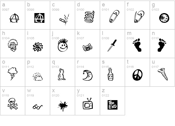 MW Ding-A-Lings lowercase a-z preview