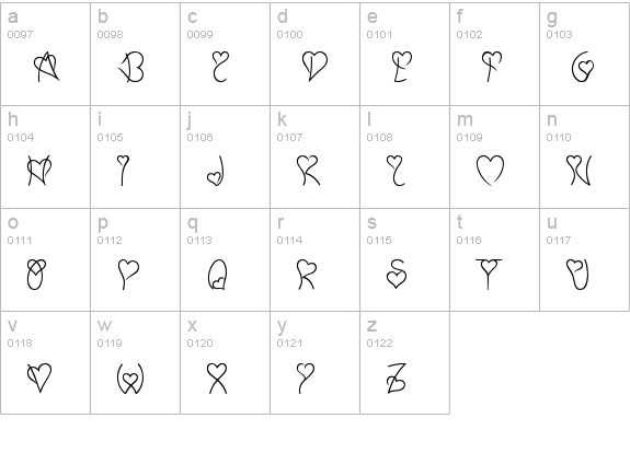 My Lover lowercase a-z preview