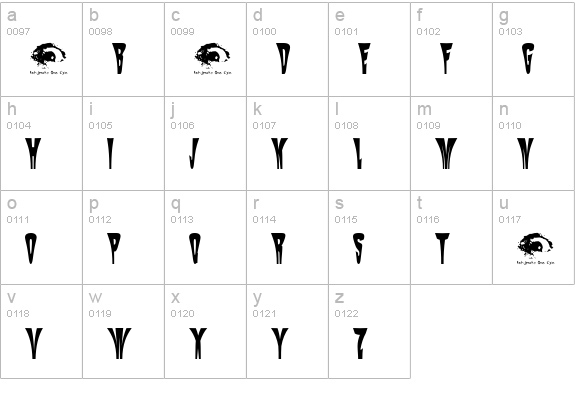 Mysterio SWTrial lowercase a-z preview