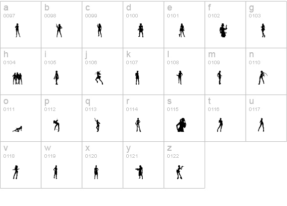n0rpicons2 lowercase a-z preview
