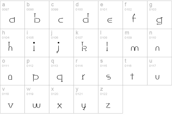 NailsNStaples lowercase a-z preview