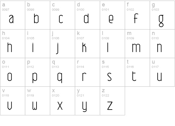 Name This Font Normal lowercase a-z preview