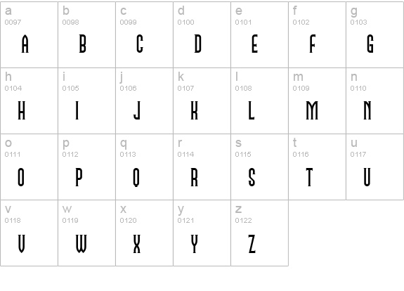 Namesake NF lowercase a-z preview