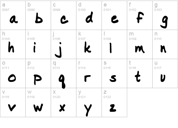 Nancy lowercase a-z preview