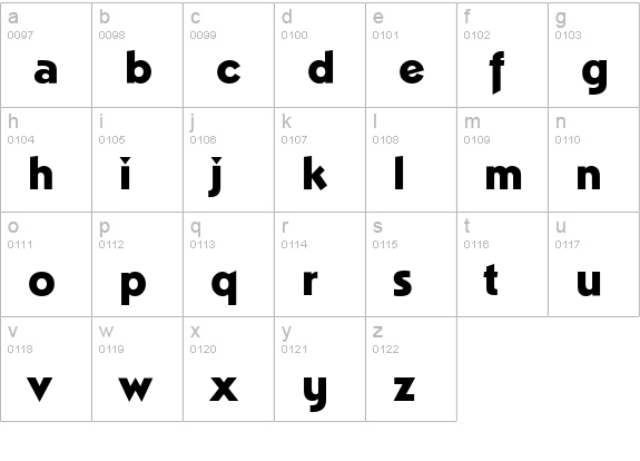 NapoliSerial-Heavy-Regular lowercase a-z preview