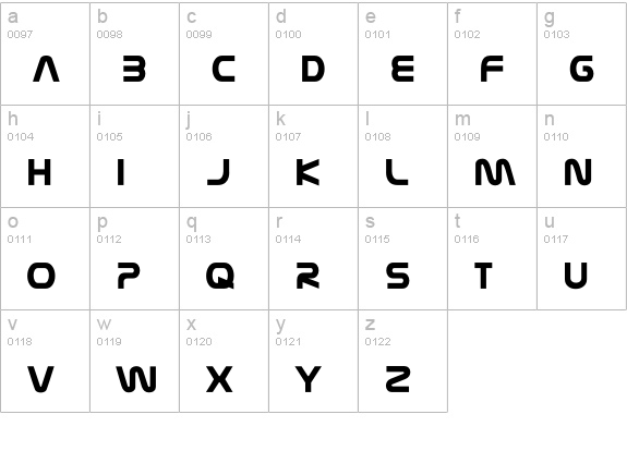 Nasalization lowercase a-z preview