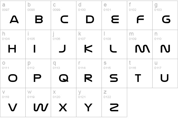 Nasalization Extended lowercase a-z preview