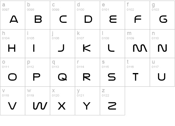 Nasalization Extended Light lowercase a-z preview