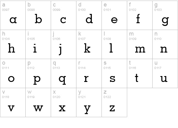 Nashville Medium lowercase a-z preview