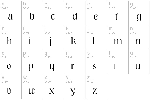 NashvilleEF-Light lowercase a-z preview