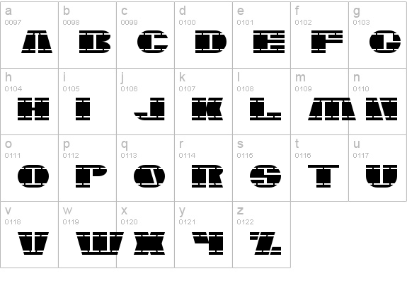 Nasser lowercase a-z preview