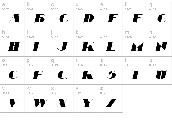 Nathan Italic lowercase a-z preview
