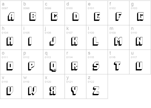 Native Normal lowercase a-z preview