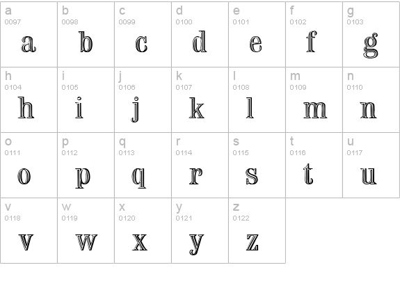 Nauert Regular lowercase a-z preview
