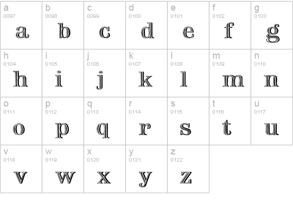 Nauert Wd Plain lowercase a-z preview