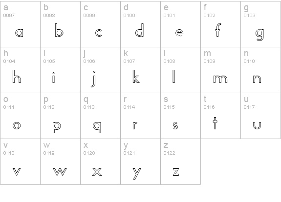 NazarethOpen lowercase a-z preview