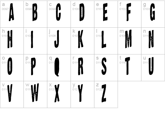 NeatNeatNeat lowercase a-z preview