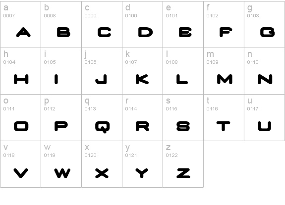 Nedian-ExtraBold lowercase a-z preview