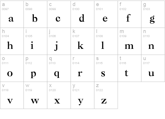 Nelsie-Bold lowercase a-z preview