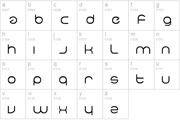 neo-geo lowercase a-z preview