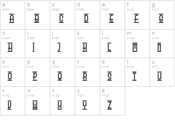 Neon Tubes lowercase a-z preview