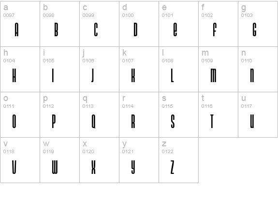 NeonlightDB Normal lowercase a-z preview