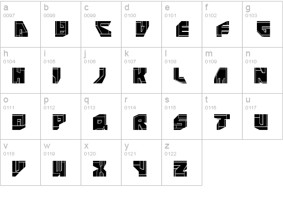 NeoPangaia lowercase a-z preview