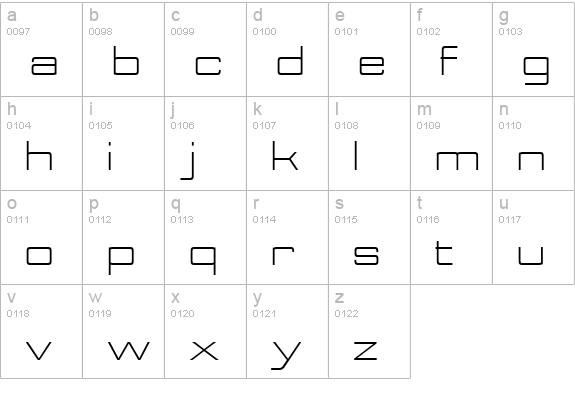 NesobriteExBk-Regular lowercase a-z preview