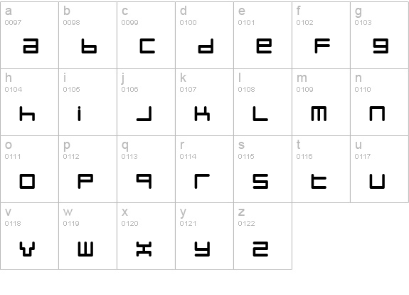 Neustyle lowercase a-z preview
