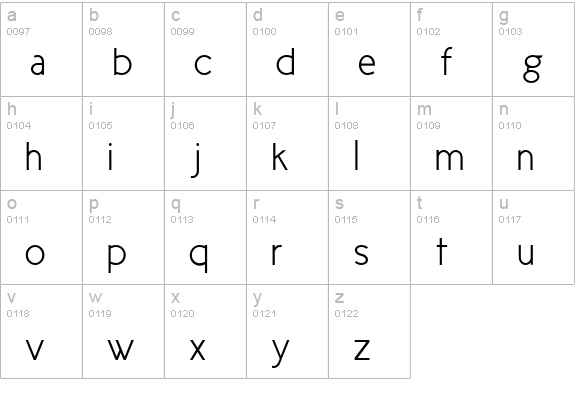 New Cicle Semi lowercase a-z preview
