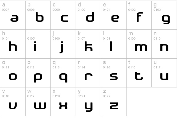New Detroit lowercase a-z preview