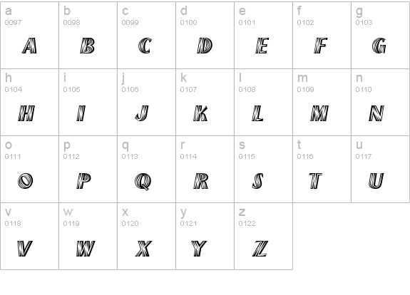 New Mexico Regular lowercase a-z preview