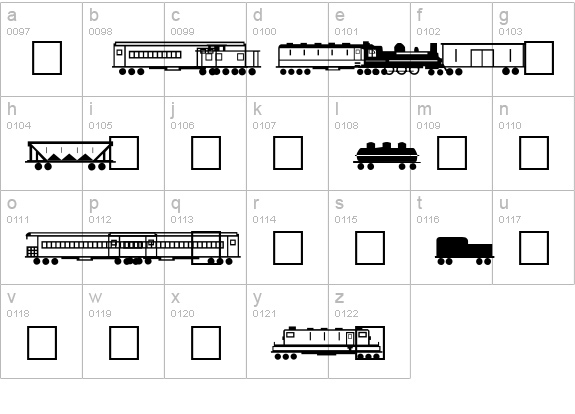 New Plain lowercase a-z preview