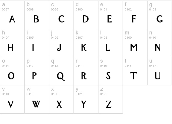 New York Bold lowercase a-z preview