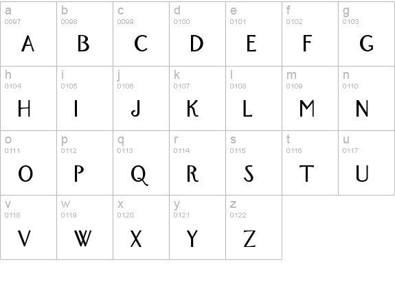 New York Normal lowercase a-z preview